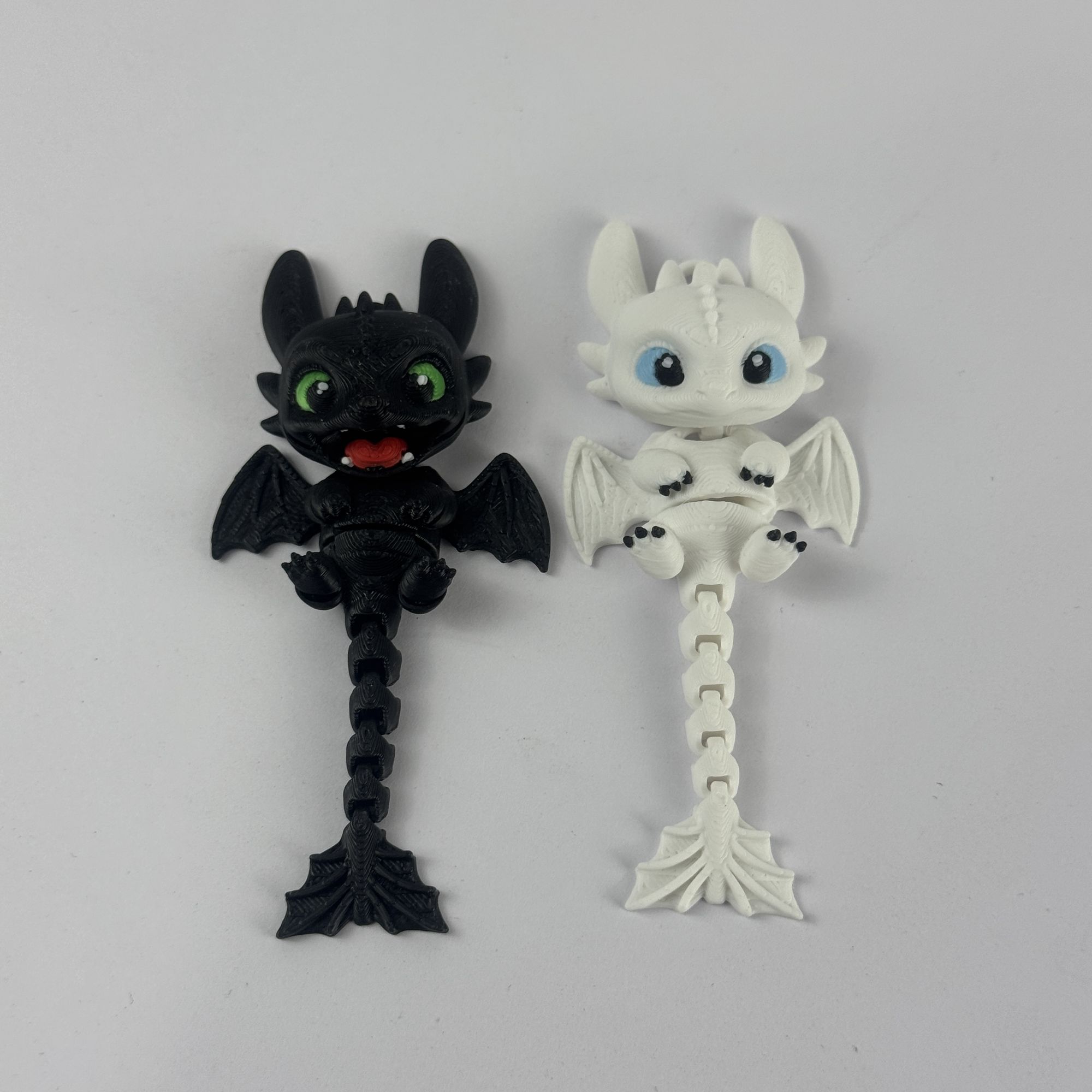 Cosplay Prop 3D Print - Gantungan Kunci Naga Artikulasi Cetak 3D