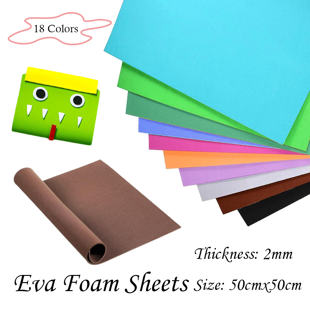 Eva Foam Sheet - 18 Warna Lembaran Busa EVA Tebal