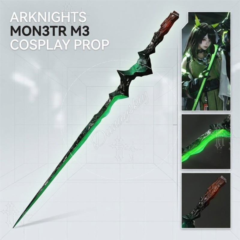 Cosplay Prop Display - Arknights Mon3tr M3 Wepon Properti Cosplay