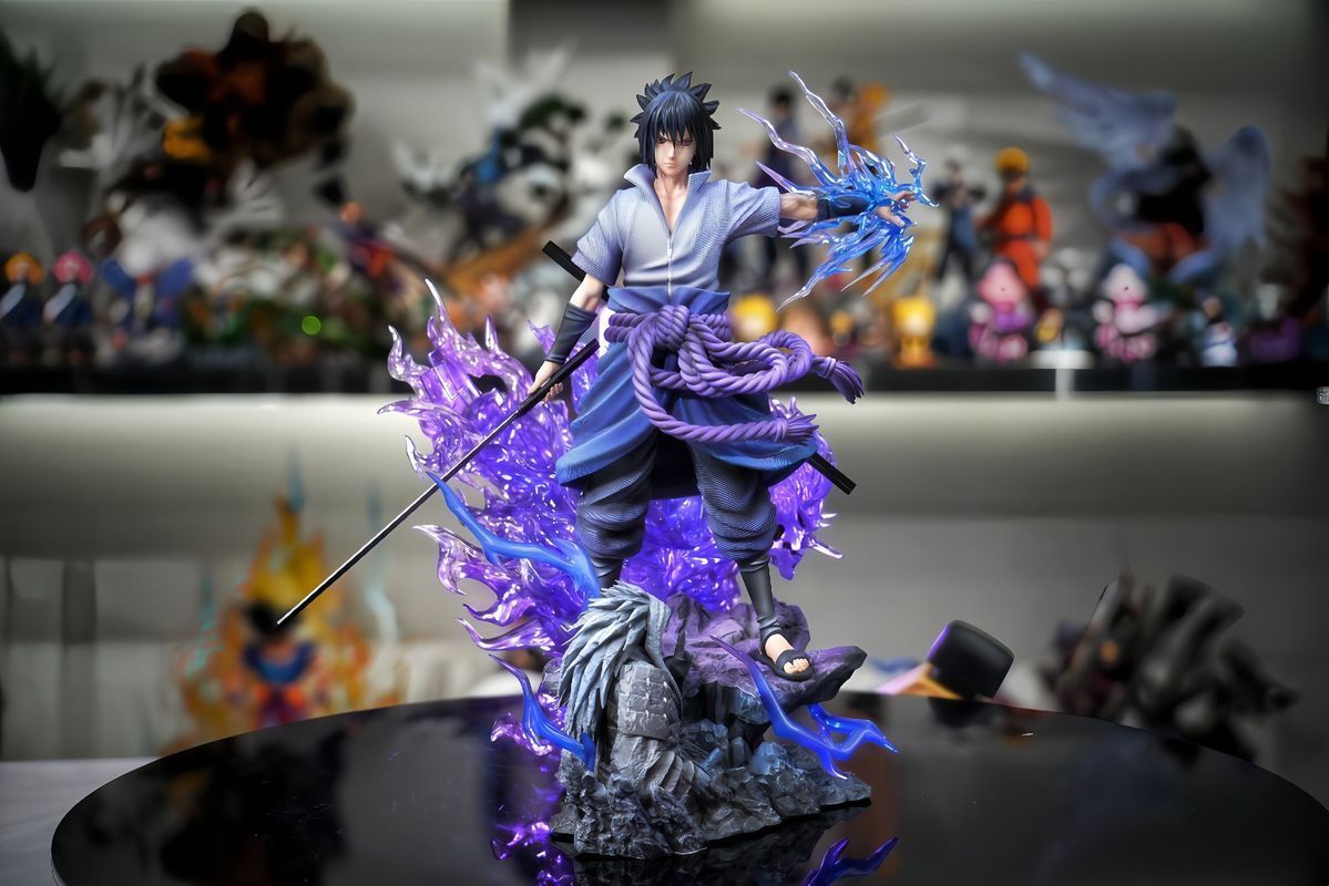 Figur Ninja Anime Efek Api Pat - Cosplay Prop Display ulasan dan harga