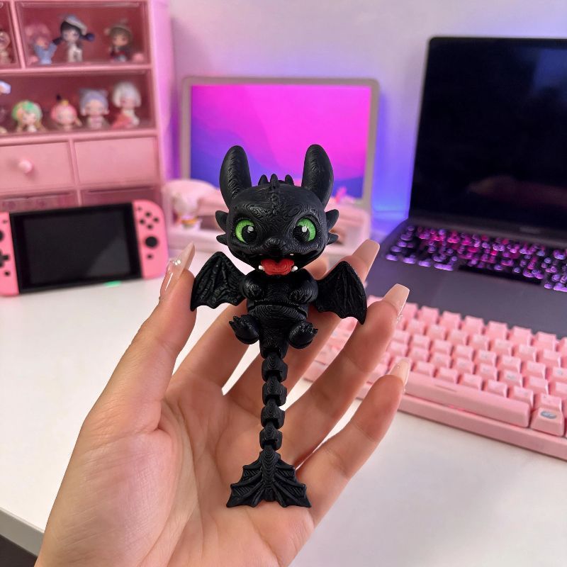Gantungan Kunci Naga Artikulas - Cosplay Prop 3D Print ulasan dan harga