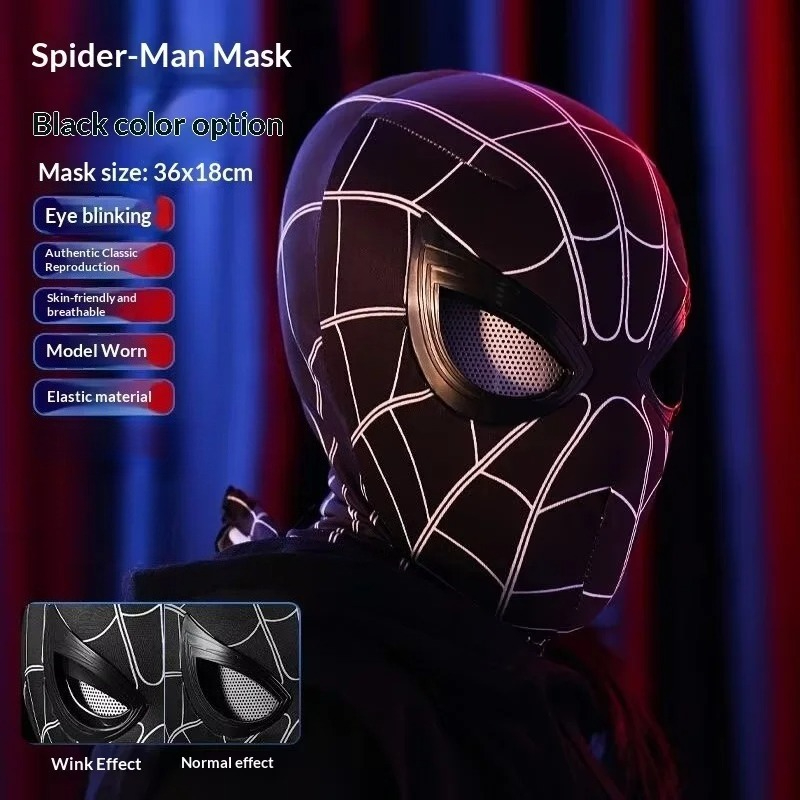 Topeng Spider-Man dengan Mata  - Cosplay Prop Display ulasan dan harga