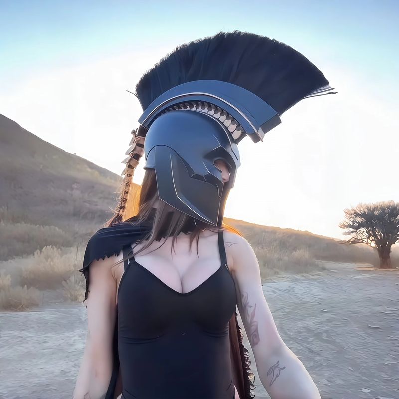Helm Odyssey Agamemnon Yunani  - Cosplay Prop Display ulasan dan harga
